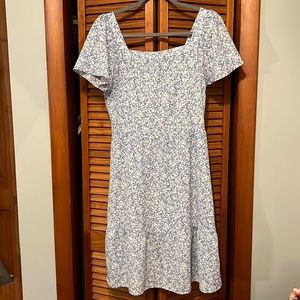 Size large, sky blue dress, by monteau los angeles